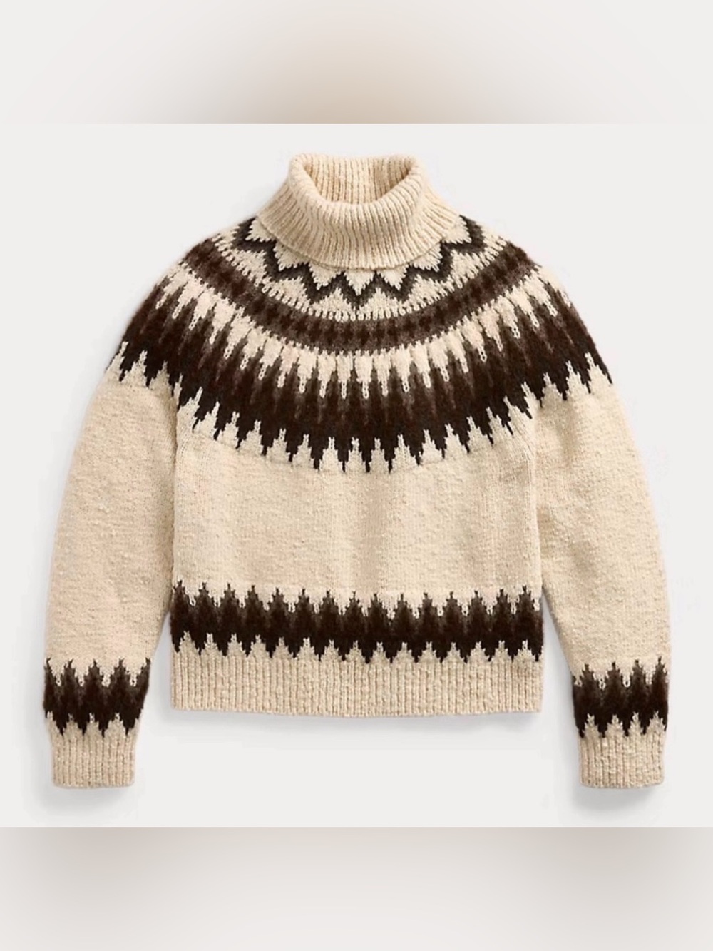 Polo Ralph Lauren Women’s Sweater Sz Small Wool Blend Fair Isle NWT